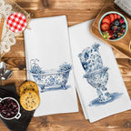 Chinoiserie Wildflower Hand Towels - Image 3