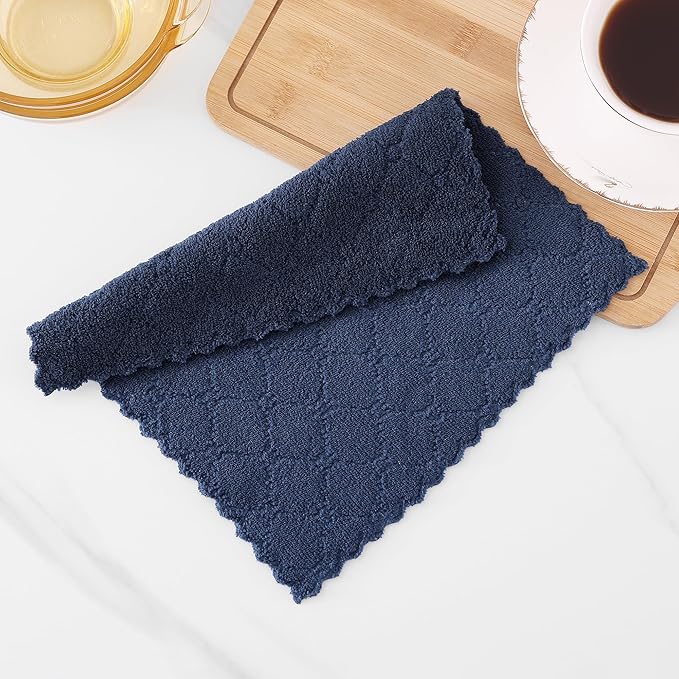 Homaxy 24 Pack Kitchen Dish Cloths, Super Soft and Absorbent Coral Velvet Dish - Image 7