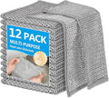 12Pack Multipurpose Wire Dishwashing Rags, Upgrade Non Scratch Wire Dishcloth by WYDZKJ