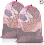 2 Pack Mesh Laundry Bags, 23 x 34 Inches Heavy Duty Mesh Laundry Bag, Large by PEASUG