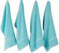 DII Basic Terry Collection Waffle Dishtowel Set, Solid Aqua, 4 Piece by DII