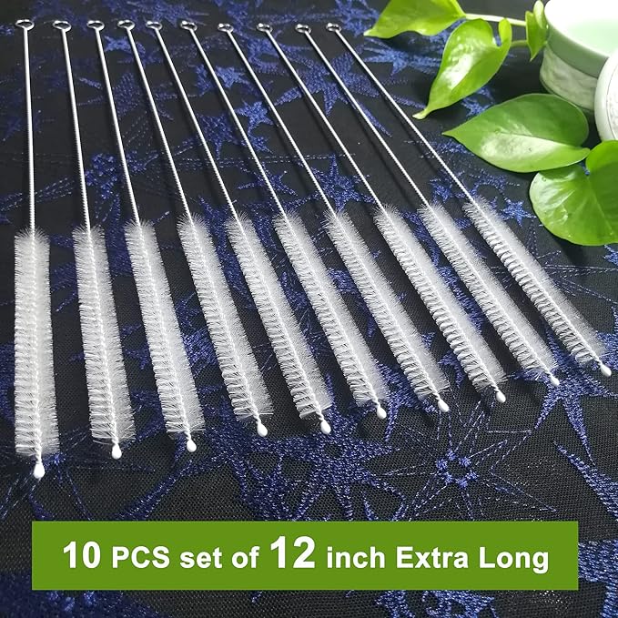 Straw Cleaner Brush Extend 12 inch, Extra Wide 12mm diam Pipe Cleaners - Image 3