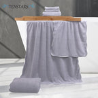 TENSTARS Luxury Silk Hemming Towel Set - Image 2
