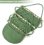 3 Tier Hanging Fruit Baskets for Kitchen, Boho Cotton Rope Handwoven Vegetable - Image 3