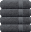 GLAMBURG Premium Cotton 4 Pack Bath Towel Set by GLAMBURG