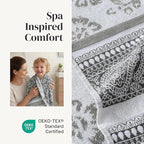 Modern Threads Ophelia 6-Piece 100% Cotton Towel Set – Reversible Yarn Dyed - Image 4