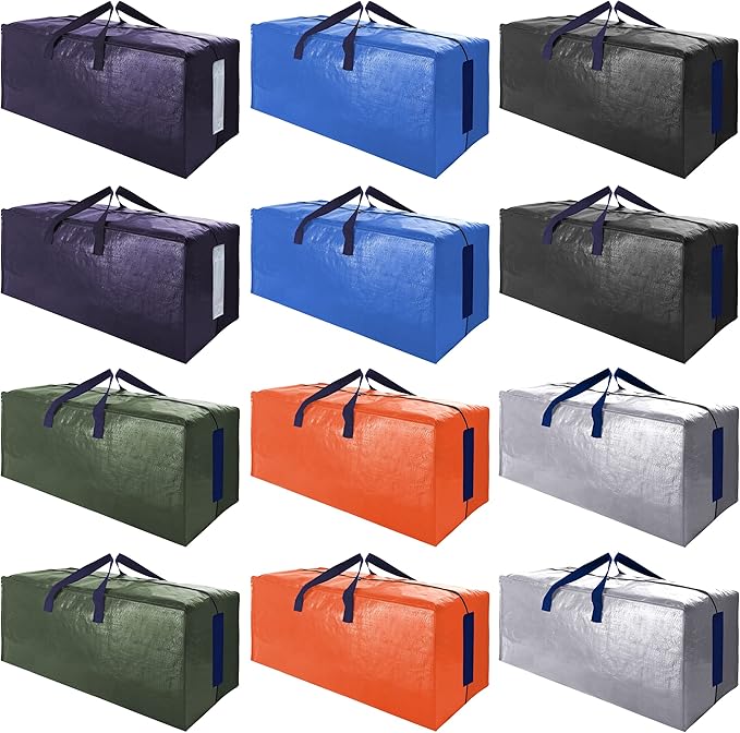 SWEET DOLPHIN 12 Pack Extra Large Moving Bags by SWEET+DOLPHIN