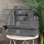 SUPERIOR Egyptian Cotton Pile 8 Piece Towel Set, Includes 2 Bath, 2 Hand - Image 7