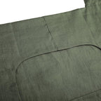 Amazhiyu 100% Linen Door Hanging Laundry Hamper Bag, 19x27 Inches Dusty Green - Image 3