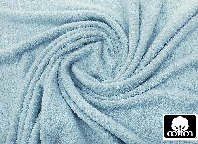 Cotton Craft - 6 Pack - Ultra Soft Extra Large Hand Towels 16x28 Light Blue - - Image 6