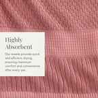 NY Loft 100% Cotton Towel Set 6 Piece | Super Soft & Absorbent Quick-Dry 2 Bath - Image 7