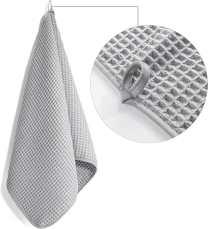 POLYTE 430 GSM Microfiber Lint Free Hand Towel, 16 x 30 in, 4 Pack - Image 3