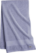 Lacoste Heritage 100% Supima Cotton Bath Sheet, Light Denim, Premium Super Soft by LACOSTE