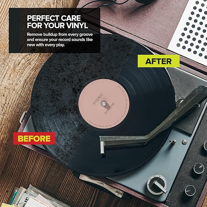 Side A Vinyl Record Brush with Soft Carbon Fibre Bristles, Anti-Static - Image 5