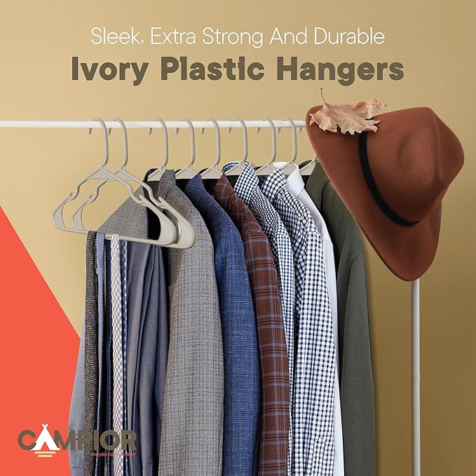 Plastic Clothes Hangers – Heavy Duty Hanger Set, - Image 8