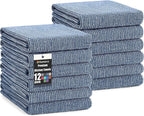 Homaxy Premium Kitchen Towels, Large Cotton Kitchen Hand Towels, Flat and Terry by Homaxy