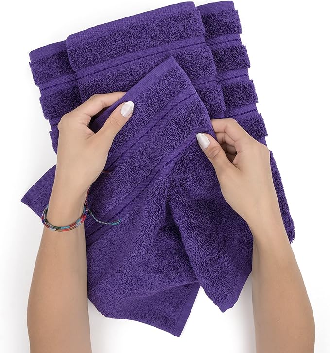 American Soft Linen Luxury 6 Piece Towel Set, 2 Bath Towels 2 Hand Towel 2 - Image 6