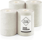 Fantasticlean Microfiber Cleaning Cloth Roll 4 Rolls 240 Pack, Tear Away by Fantasticlean