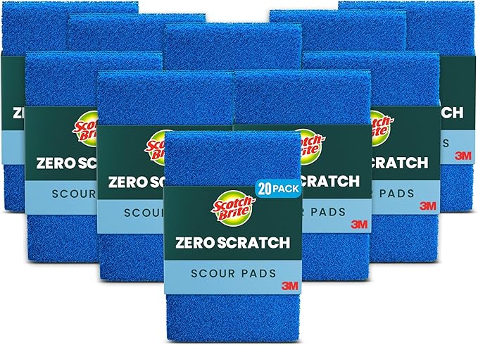 Scotch-Brite Zero Scratch Scouring Pad, Effective + Gentle Dish Scrubber by Scotch-Brite