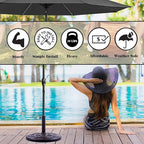 BACKYARD EXPRESSIONS PATIO · HOME · GARDEN 911554 21 Pound Umbrella Base, Bronze - Image 7