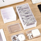 7 Case Cable Storage Box with Cable Straps and Label Stickers, Travel Cord - Image 5