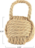 Creative Co-Op Nautical Rope Knot Decorative Cotton Door Stop - Image 2