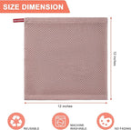 BOOMIBOO 8-Pack Kitchen Dish Cloths, 100% Cotton Waffle Weave, Ultra Soft - Image 2