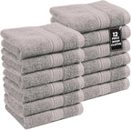 LANE LINEN Washcloths 12 Pack by LaneLinen