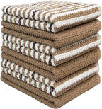 Premium Kitchen Towels | Large Cotton Kitchen Hand Towels | Popcorn Striped - Image 4