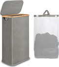 65L Slim Laundry Hamper, Narrow Laundry Basket by iEGrow