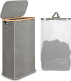 65L Slim Laundry Hamper, Narrow Laundry Basket by iEGrow