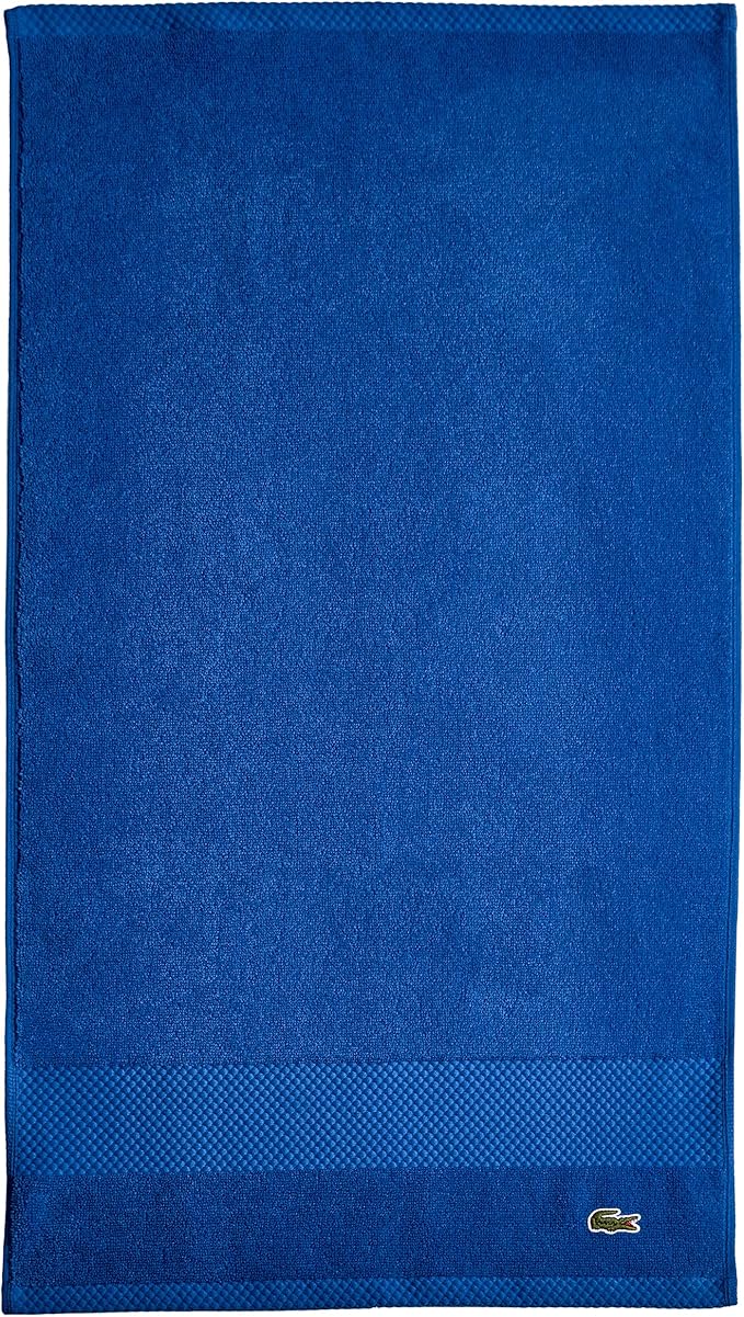 Lacoste Heritage 100% Supima Cotton Hand Towel, Surf Blue, Premium Super Soft by LACOSTE