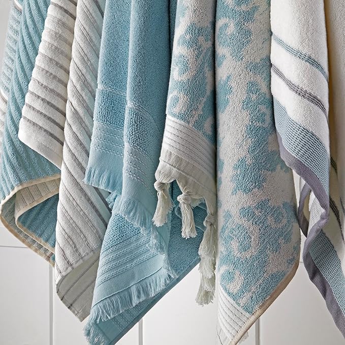 SKL Home Mirage Fringe 100% Turkish Cotton Bath Towel, 54.00" x 28.00" - Image 6