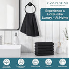 Black Hand Towels for Bathroom - Image 2