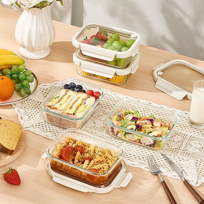 Vtopmart 5 Pack 35oz Glass Food Containers - Image 5