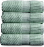 NY Loft 100% Cotton Bath Towel 4 Pack | Super Soft & Absorbent Quick-Dry Bath by NYLoft