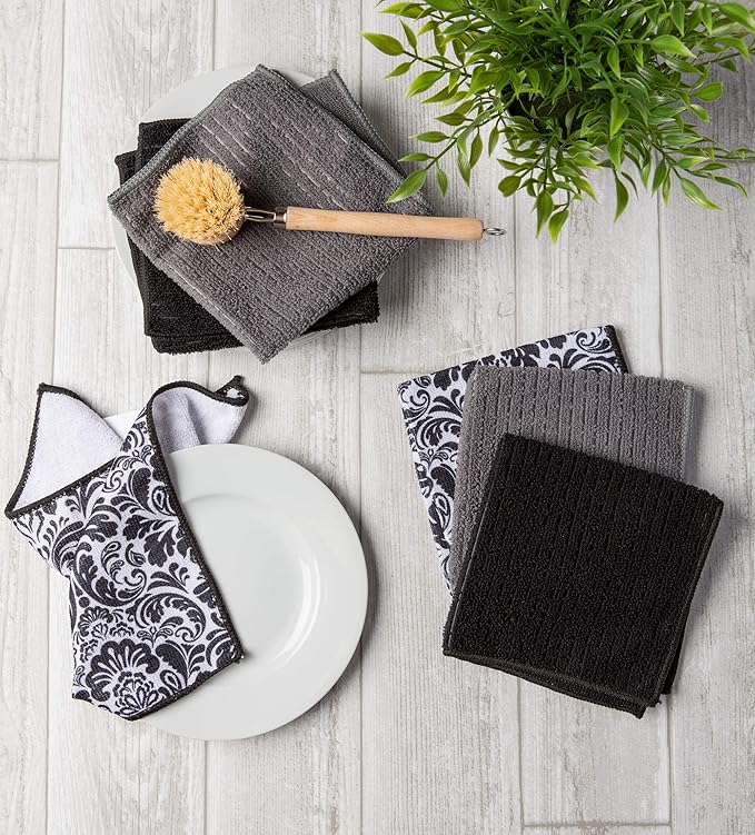 DII Cleaning Collection Multi-Purpose Microfiber, Dishcloth Set - Image 4