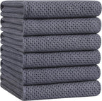 Homaxy 100% Cotton Oversized Waffle Weave Kitchen Dish Towels, Ultra Soft by Homaxy