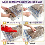 HIBAG Vacuum Storage Bags, Space Saver Bags - Image 7
