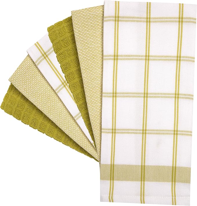 Premium Kitchen Towels | Large Cotton Dish Towels | Flat & Terry Highly - Image 3