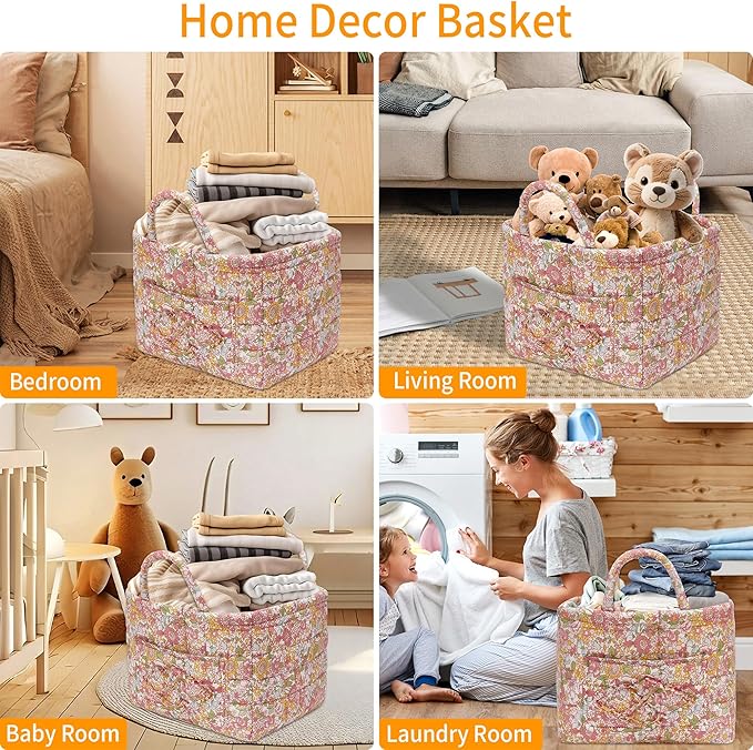 Quilted Fabric Storage Baskets - Image 6