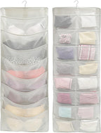 Simple Houseware Double-Sided Hanging Closet Organizer, 24-Pocket Bra & by SimpleHouseware