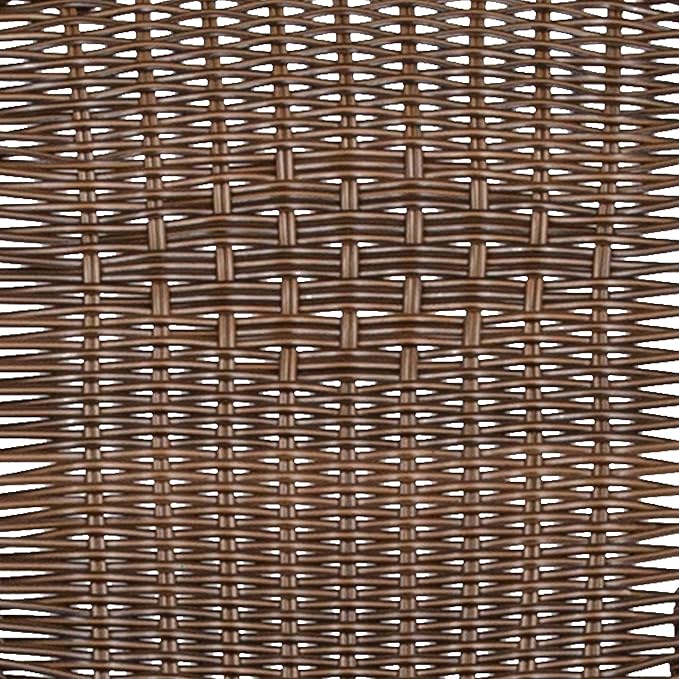 Flash Furniture Lila Modern Rattan Indoor/Outdoor Stackable Dining Chairs, Stacking Rattan Bistro Chairs for Patio or Restaurant, Set of 4, Brown - Image 15