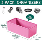3 PACK Drawer Organizer Clothes，drawer Divider， Dresser Drawer Storage - Image 2