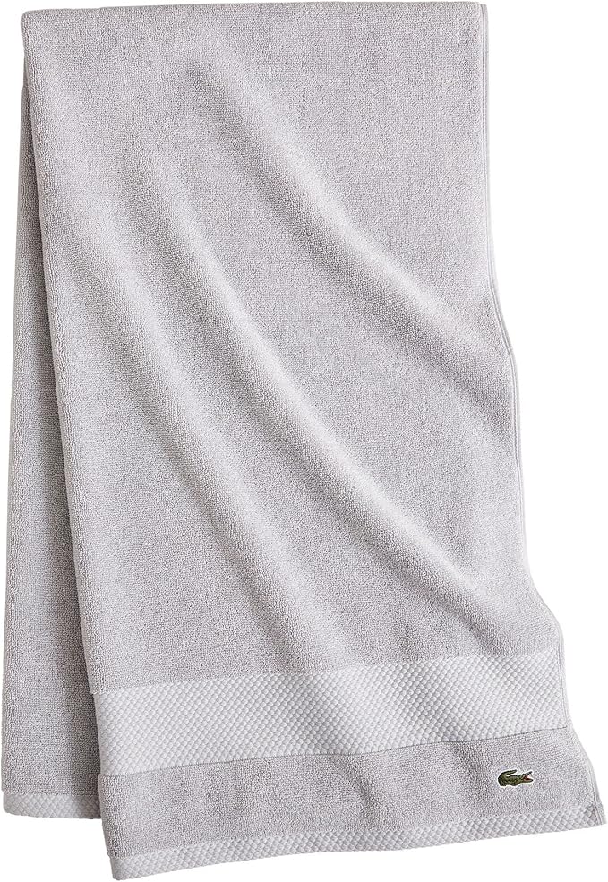 Lacoste Heritage 100% Supima Cotton Bath Towel, Premium Super Soft Bath Towel - Image 4