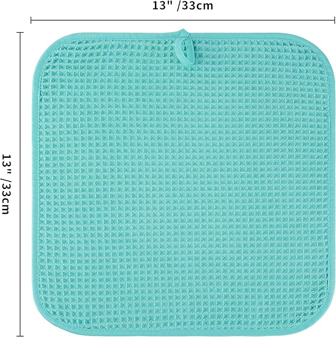 Microfiber Waffle Face Towels, 2 Pieces, Fast Drying, Lint Free 430 GSM - Image 7
