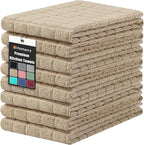 Homaxy Premium Cotton Kitchen Towels 16"x 28", Large Natural Ring Spun 390 GSM by Homaxy