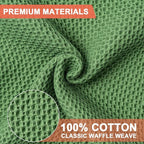 BOOMIBOO 6-Pack Kitchen Dish Cloths, 100% Cotton Waffle Weave, Ultra Soft - Image 3
