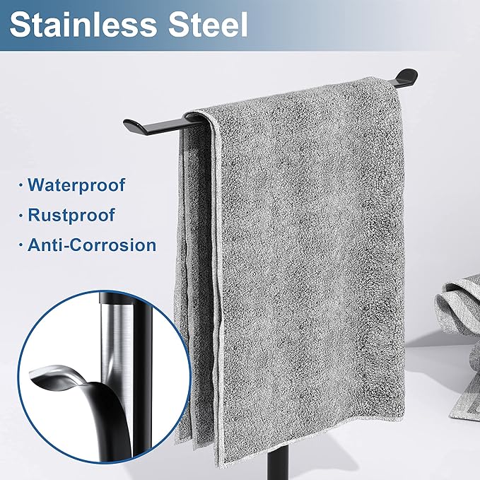 Towel Rack T-Shape Hand Holder for Bathroom, Headband and Lightweight Bathroom - Image 2
