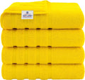 American Soft Linen Luxury 4 Piece Bath Towel Set, 600 GSM 100% Cotton Turkish by AmericanSoftLinen